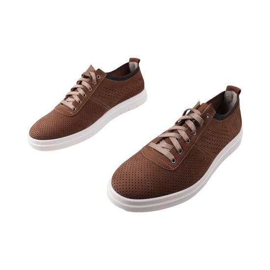 Кеди чоловічі Maxus shoes коричневі натуральний нубук 148-24LTSP