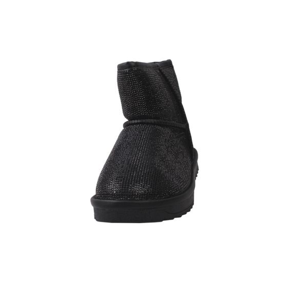 Уги жіночі UGG натуральна шкіра, колір чорний 249-9ZU
