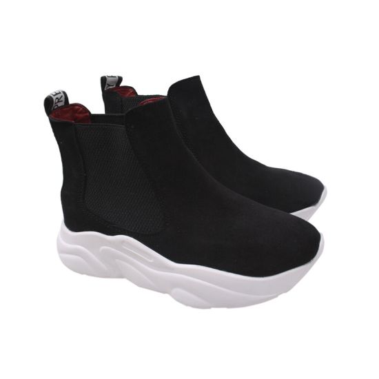 Кросівки жіночі Maxus Shoes Натуральна замша, колір чорний 43-20DHS