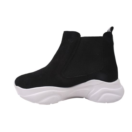 Кросівки жіночі Maxus Shoes Натуральна замша, колір чорний 43-20DHS