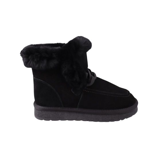 Угги жіночі Li Fexpert чорні натуральна замша 1453-24ZU