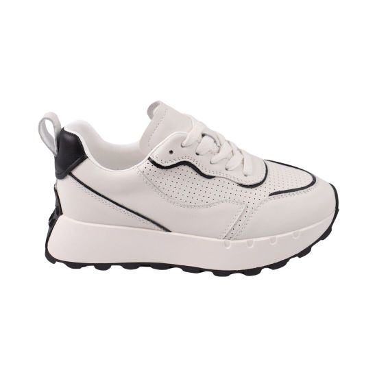 Кросівки жіночі Sorte Lady молочні натуральна шкіра 136-24DK