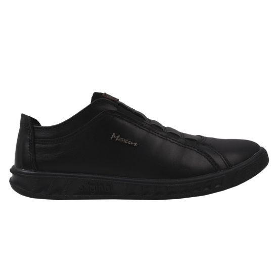 Туфлі комфорт чоловічі Maxus Shoes натуральна шкіра, колір чорний 33-20DTC