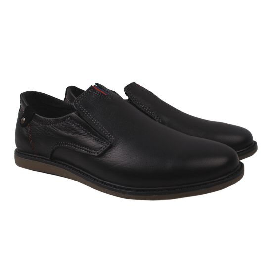 Туфлі  чоловічі Maxus Shoes натуральна шкіра, колір чорний 34-20DTC