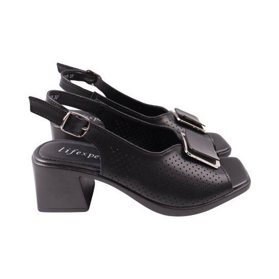 Босоніжки жіночі Li Fexpert чорні натуральна шкіра 1619-24LB