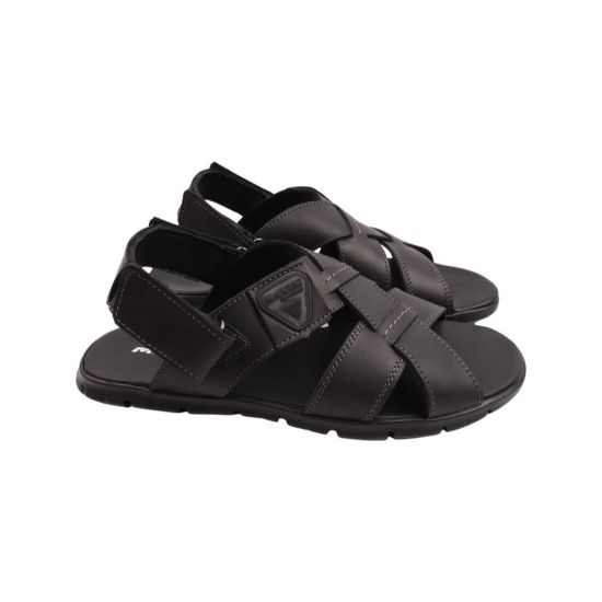 Сандалі чоловічі Maxus shoes чорні натуральна шкіра 106-22LBC