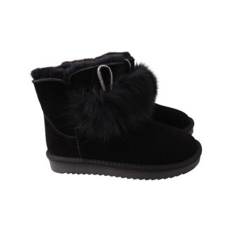Угги женские UGG черные натуральная замша