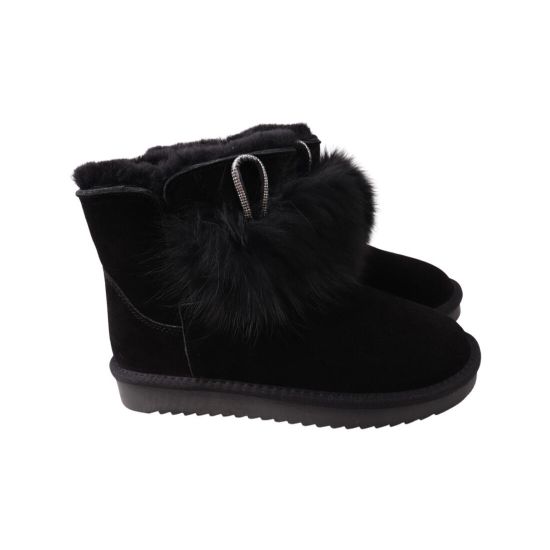 Уги жіночі UGG чорні натуральна замша 288-22ZU