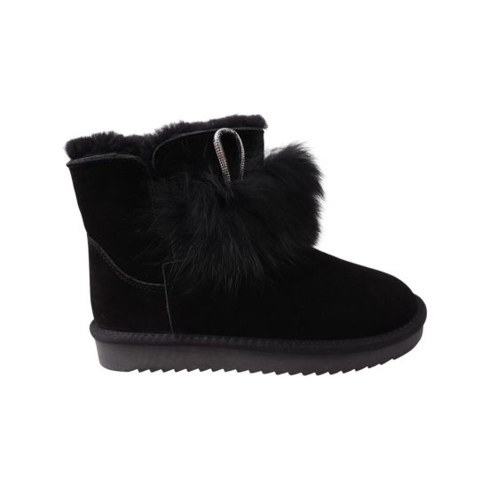 Уги жіночі UGG чорні натуральна замша 288-22ZU