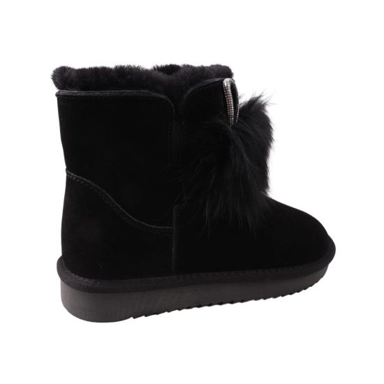 Уги жіночі UGG чорні натуральна замша 288-22ZU