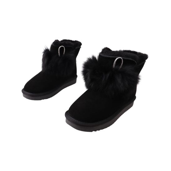 Уги жіночі UGG чорні натуральна замша 288-22ZU