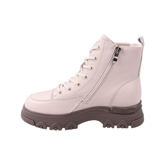 Черевики жіночі Li Fexpert молочні натуральна шкіра 1443-23DHS