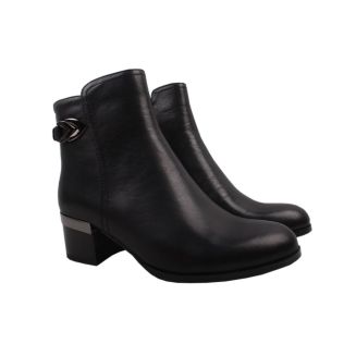 Ботильйони жіночі Velly натуральна шкіра, колір чорний