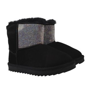 Уги жіночі UGG Натуральна замша, колір чорний