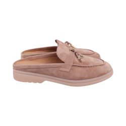 Сабо жіночі Arees бежеві натуральна замша