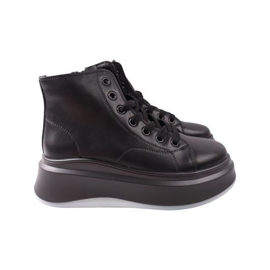 Черевики жіночі Farinni чорні натуральна шкіра 490-23DHS