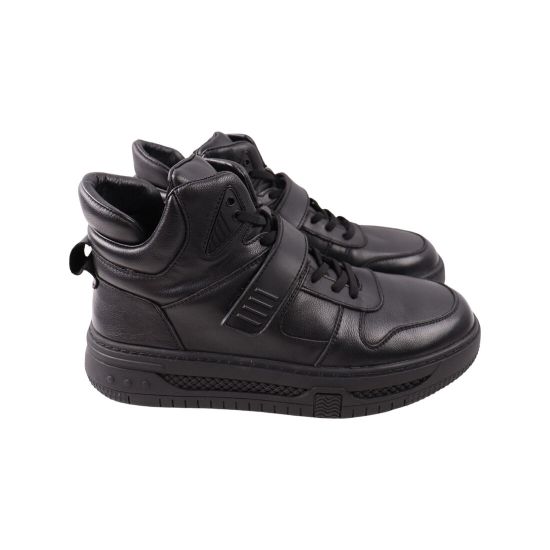 Черевики чоловічі Arees чорні натуральна шкіра 180-24ZHS