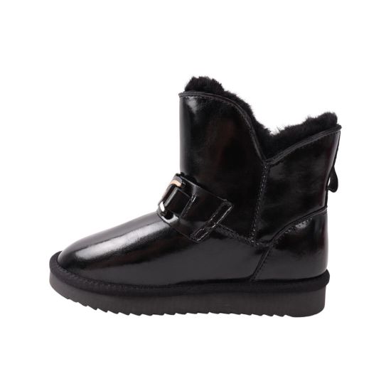 Уги жіночі UGG чорні натуральна шкіра 271-22ZU