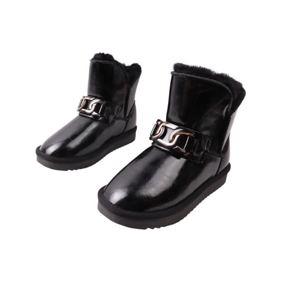 Уги жіночі UGG чорні натуральна шкіра 271-22ZU