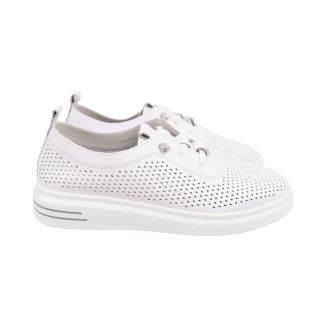 Кеди жіночі Lola Andy білі натуральна шкіра