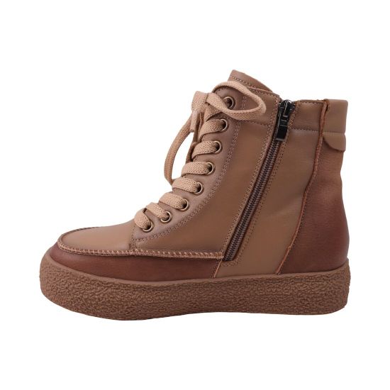 Ботинки женские Berisstini капучино натуральная кожа 425-26ZHC
