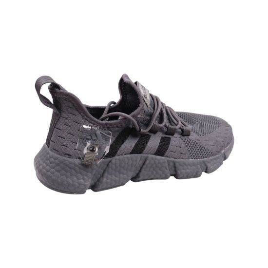 Кросівки чоловічі Adidas сірі текстиль 91-23LK