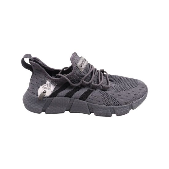 Кросівки чоловічі Adidas сірі текстиль 91-23LK