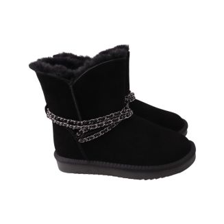 Угги женские UGG черные натуральная замша