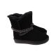 Уги жіночі UGG чорні натуральна замша 291-22ZU
