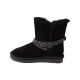 Уги жіночі UGG чорні натуральна замша 291-22ZU
