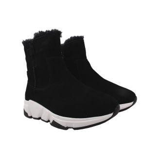Уггі жіночі UGG чорні натуральна замша