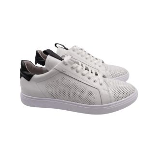 Кеди чоловічі Maxus shoes білі натуральна шкіра