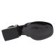 Босоніжки жіночі з натуральної замші, на низькому каблуці, із закритою п'ятою, чорний, Aquamarin 1940-21LBC