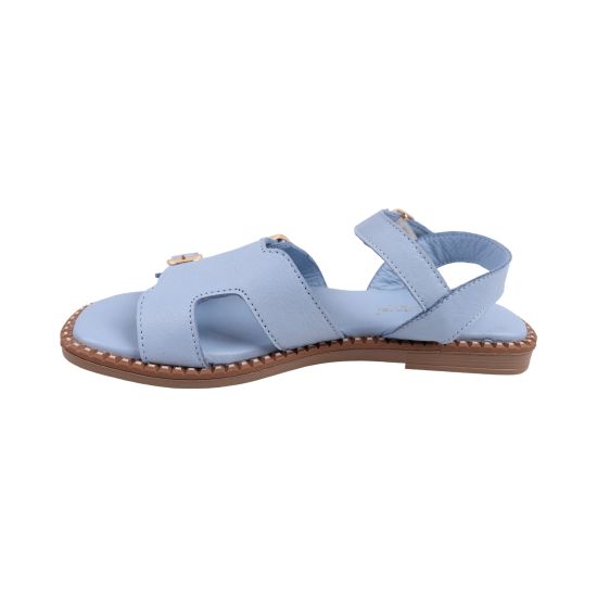 Босоніжки жіночі Mario Muzi блакитні натуральна шкіра 1023-26LBC