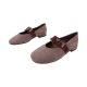 Туфли женские Basicottini капучино натуральная замша 10-26DTB