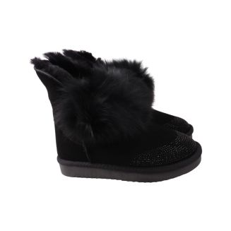 Уги жіночі UGG чорні натуральна замша