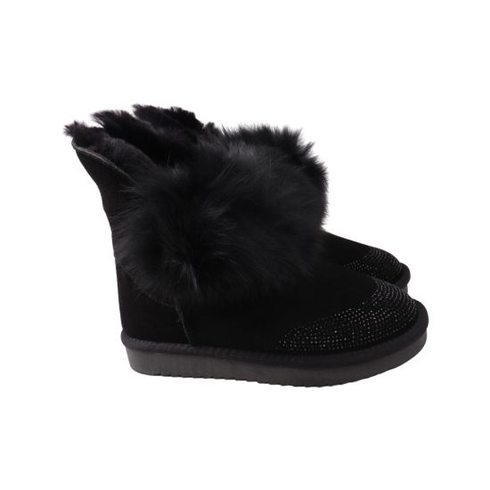 Уги жіночі UGG чорні натуральна замша 293-22ZU