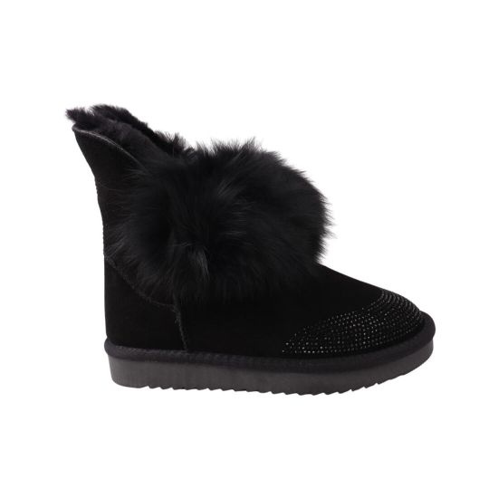 Уги жіночі UGG чорні натуральна замша 293-22ZU