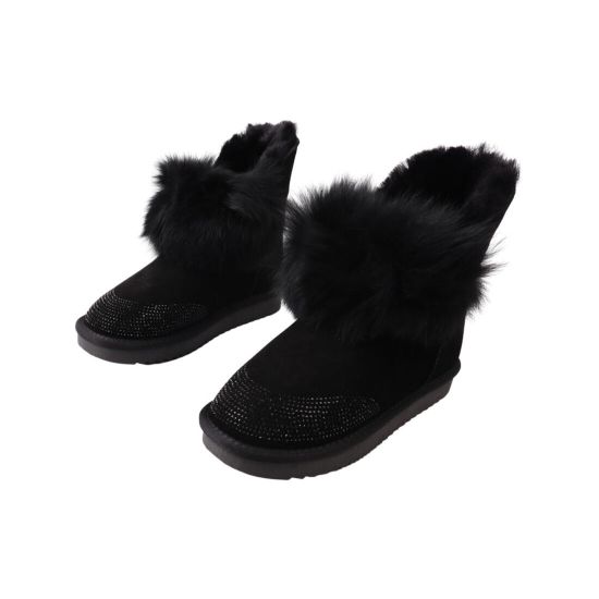 Уги жіночі UGG чорні натуральна замша 293-22ZU
