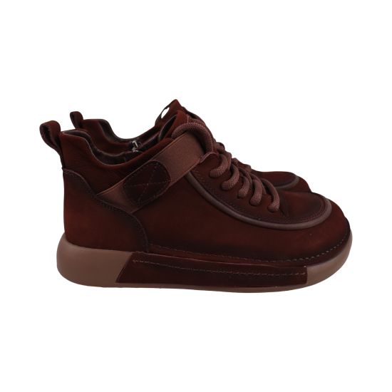 Черевики жіночі Renzoni коричневі натуральний нубук 1703-26DHS