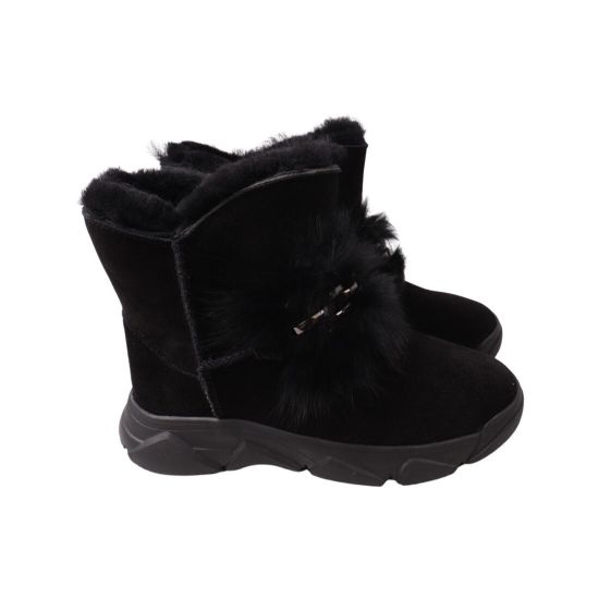 Уги жіночі UGG чорні натуральна замша 278-22ZU