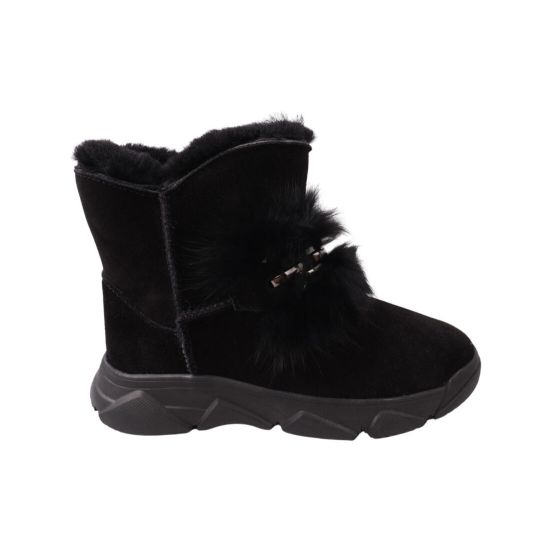 Уги жіночі UGG чорні натуральна замша 278-22ZU