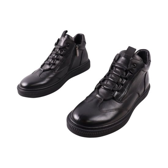 Ботинки мужские Clemento черные натуральная кожа 74-23DHS