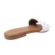 Шльопанці жіночі з натуральної шкіри, на низькому ходу, колір білий, Gossi 76-21LSHC