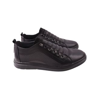 Кеди чоловічі Maxus shoes чорні натуральная кожа