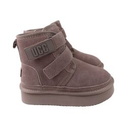 Угги женские Fashion капучино на платформе