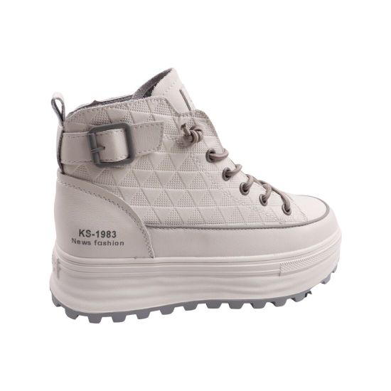 Кросівки жіночі Li Fexpert молочні натуральна шкіра 1253-23DHS