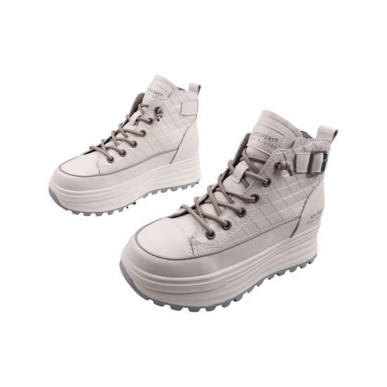 Кросівки жіночі Li Fexpert молочні натуральна шкіра 1253-23DHS
