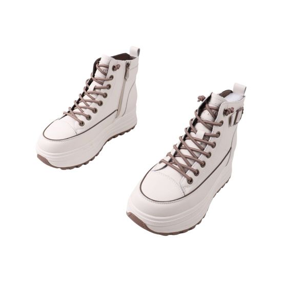 Черевики жіночі Li Fexpert молочні натуральна шкіра 1391-23DHS