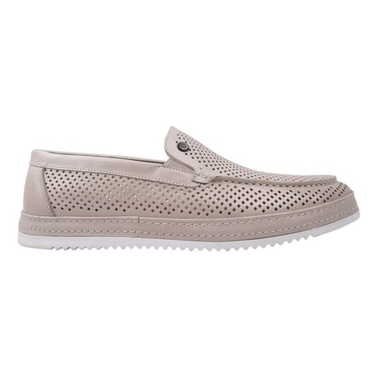 Мокасини чоловічі натуральна шкіра, колір бежевий 298-20LTCP